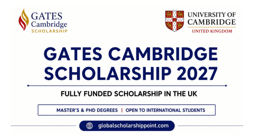 Gates Cambridge Scholarship 2027