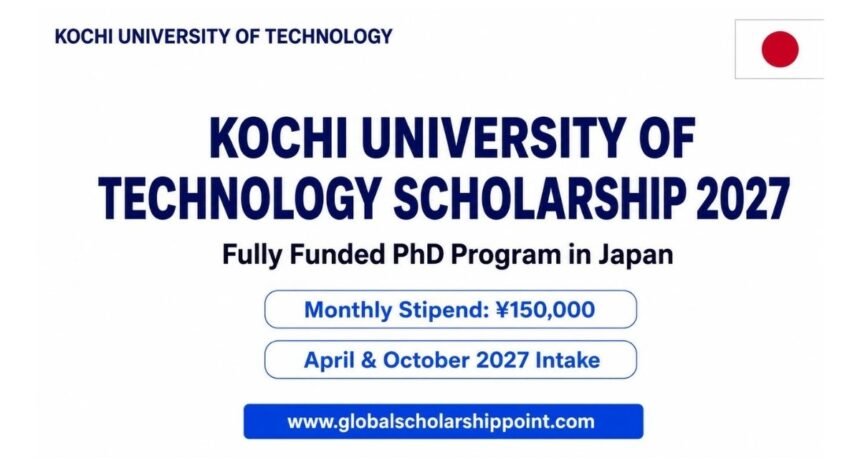 Kochi University Scholarship 2027 in Japan