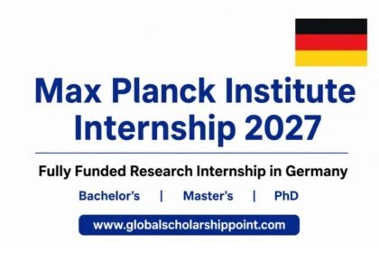 Max Planck Institute Internship 2027