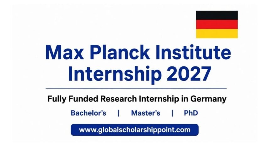 Max Planck Institute Internship 2027