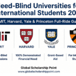 Need-Blind Universities for International Students 2026: MIT, Harvard, Yale & Princeton Full-Ride Guide