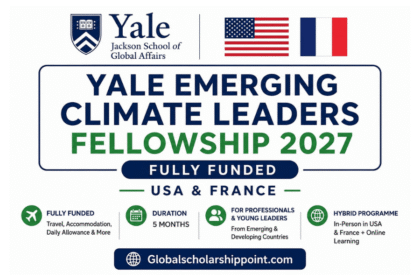 Yale Emerging Climate Leaders Fellowship 2027