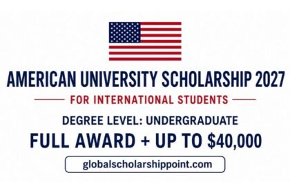 American University Scholarship 2027 for international undergraduate students