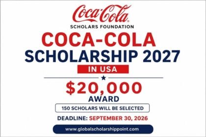 Coca-Cola Scholarship 2027 in USA $20,000 Award