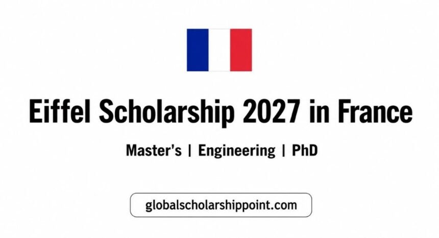 Eiffel Scholarship 2027 in France for international students