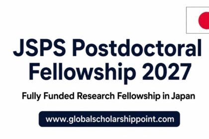 JSPS Postdoctoral Fellowship 2027 in Japan Fully Funded