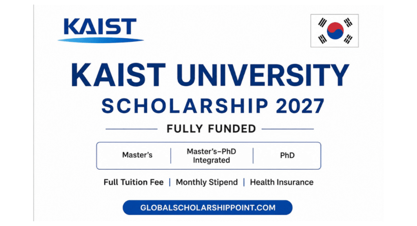 KAIST University Scholarship 2027 – Fully Funded Scholarship in South Korea