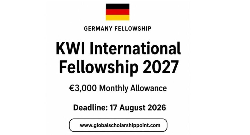 KWI International Fellowship 2027 in Germany