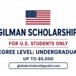 U.S. Gilman Scholarship 2027 for American undergraduate students