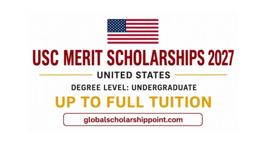 USC Merit Scholarships 2027 for international undergraduate students