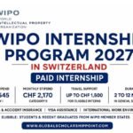 WIPO Internship 2027 in Switzerland