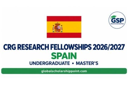 CRG Research Fellowships 2026/2027 in Spain for undergraduate and Master’s students