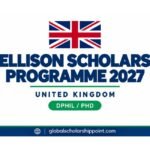 Ellison Scholars Programme 2027 fully funded DPhil scholarship at Oxford University