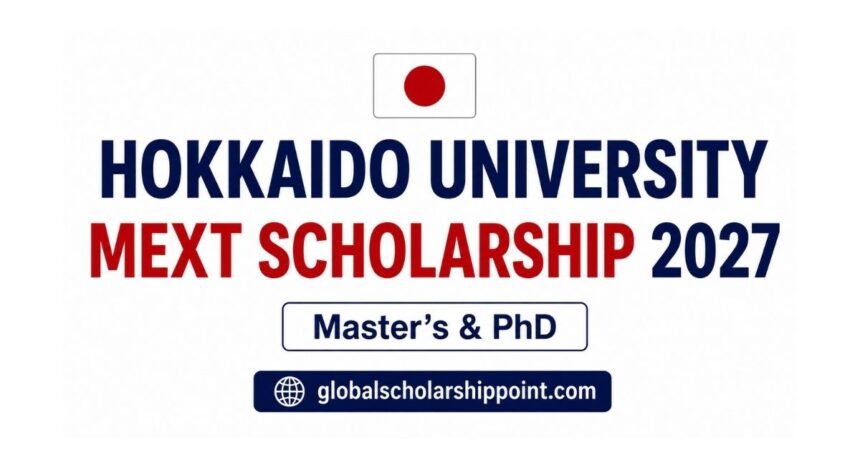 Hokkaido MEXT Scholarship 2027 in Japan for international Master’s and PhD students