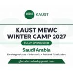KAUST MEWC Winter Camp 2027 fully sponsored internship in Saudi Arabia
