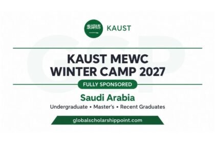 KAUST MEWC Winter Camp 2027 fully sponsored internship in Saudi Arabia
