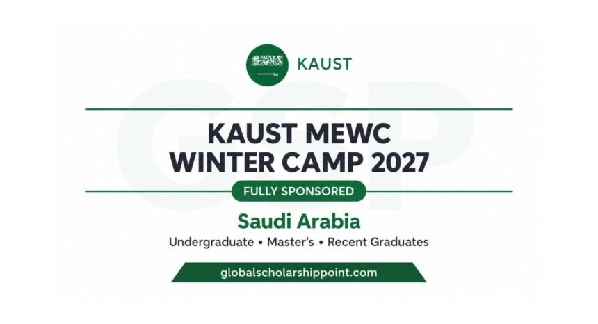 KAUST MEWC Winter Camp 2027 fully sponsored internship in Saudi Arabia