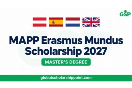 MAPP Erasmus Mundus Scholarship 2027 for international Master’s students in Europe