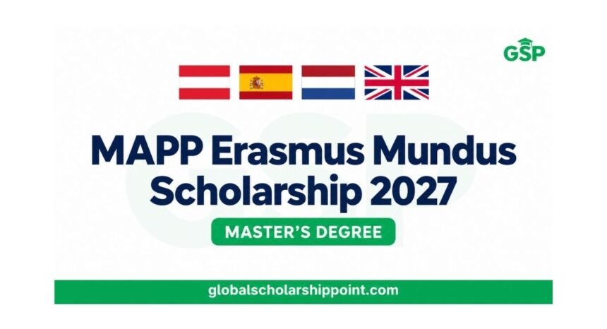 MAPP Erasmus Mundus Scholarship 2027 for international Master’s students in Europe