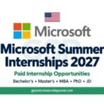 Microsoft Summer Internships 2027 paid opportunities for students