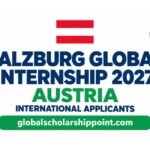 Salzburg Global Internship 2027 funded opportunity in Austria