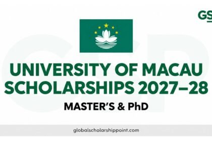 University of Macau Scholarships 2027–28 for international Master’s and PhD students