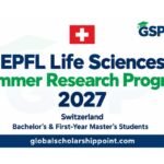 EPFL Life Sciences Summer Research Program 2027 in Switzerland banner with the Swiss flag