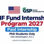 IMF Fund Internship Program 2027 in USA – Paid PhD Internship