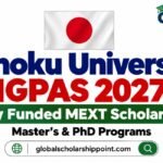Tohoku University IGPAS 2027 MEXT Scholarship in Japan