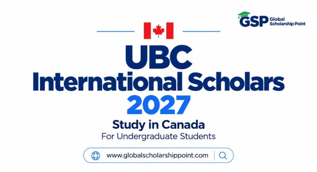 UBC International Scholars Program 2027 in Canada for undergraduate students