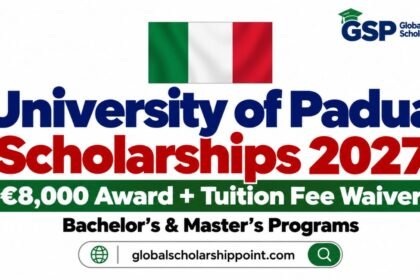 University of Padua Scholarships 2027 in Italy with €8,000 annual award and tuition waiver