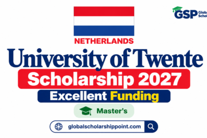 University of Twente Scholarship 2027 in the Netherlands for international Master's students.