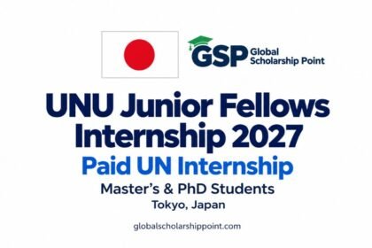 UNU Junior Fellows Internship 2027 in Tokyo, Japan